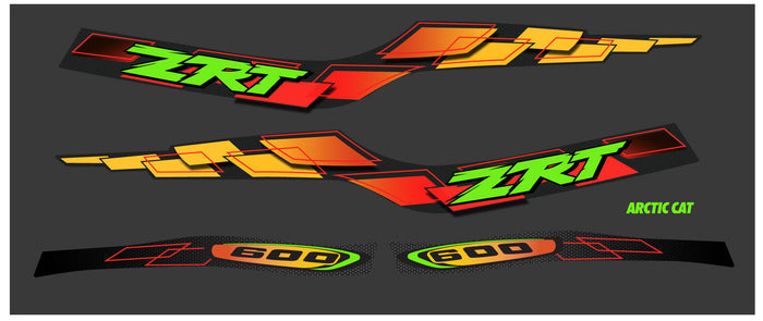 2001 Arctic Cat ZRT 600 Hood Decals
