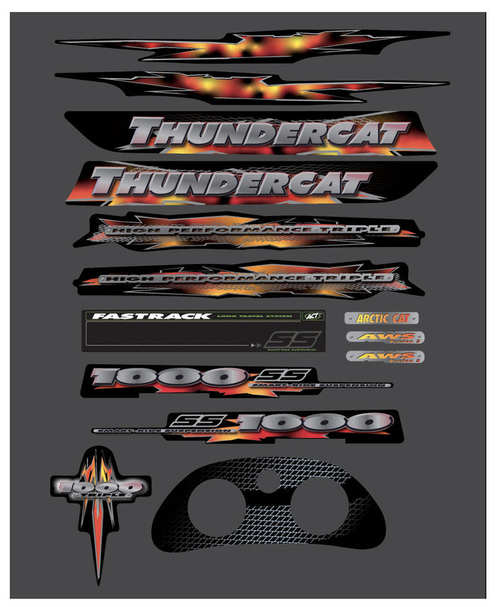 2002 Thundercat Arctic Cat Decal Kit
