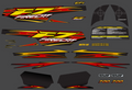 2003 Arctic Cat F7 Black Decal Kit