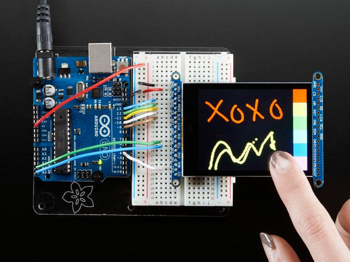 2.8" TFT LCD with Cap Touch Breakout Board w/MicroSD Socket [discontinued] by Adafruit - The Pi Hut