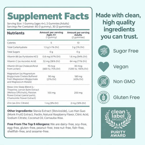 3 Bottles of Kids Sleep Gummies