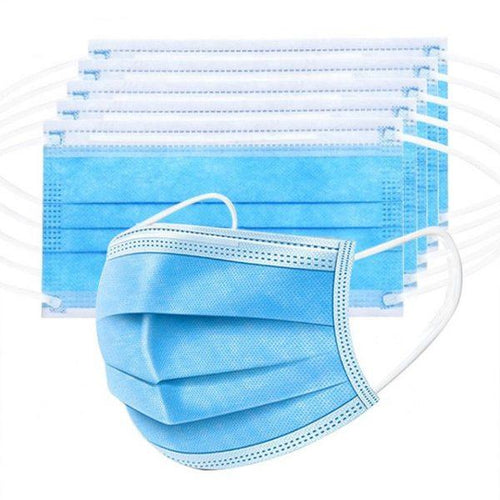 3-ply Disposable Face Masks - Pack of 50