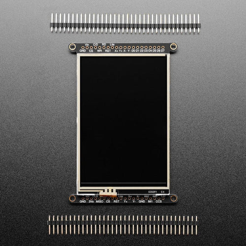 3.5" TFT 320 x 480 + Touchscreen Breakout Board with MicroSD Socket (HXD8357D) by Adafruit - The Pi Hut