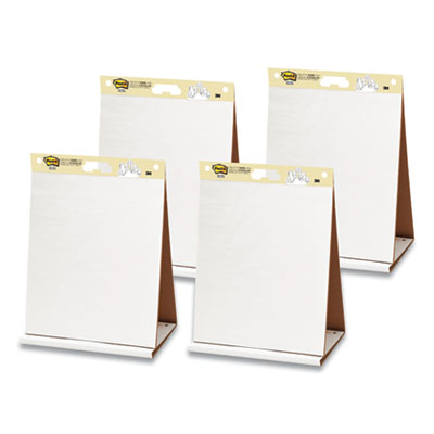 Post-it Self-Stick Tabletop Easel Pad 20 x 23 White 20 Sheets 4/Pack (24343770)