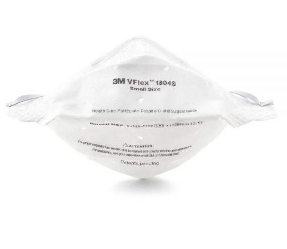Face Mask - 3M VFLEX N95 Model 1804S - 1 Box Of 50 Masks - NIOSH Approved