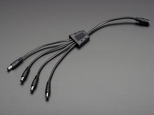 4-Way 2.1mm DC Barrel Jack Splitter by The Pi Hut - The Pi Hut