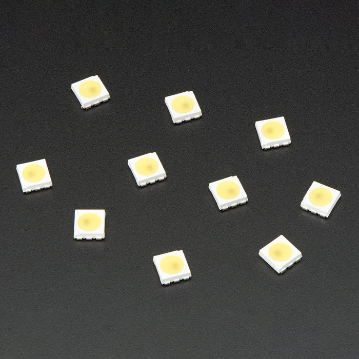 5050 Cool White LED w/ Integrated Driver Chip - 10 Pack (~6000K) by Adafruit - The Pi Hut
