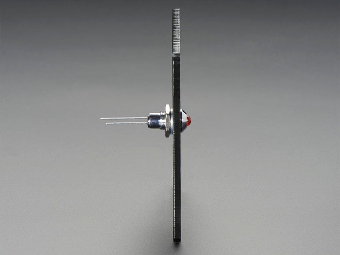 5mm Chromed Metal Wide Convex Bevel LED Holder - Pack of 5 by The Pi Hut - The Pi Hut