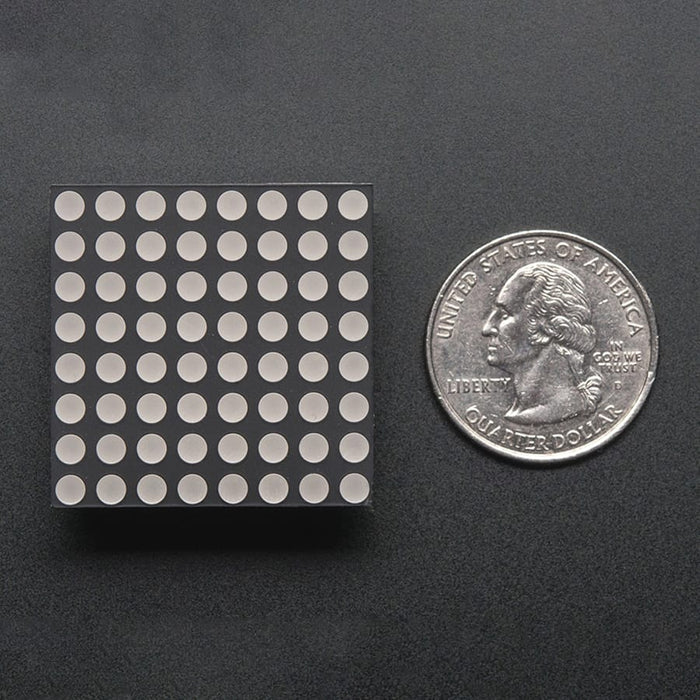 8x8 Ultra Bright Yellow-Orange LED Matrix (KWM-30881CUYB) (Small 1.2") by Adafruit - The Pi Hut