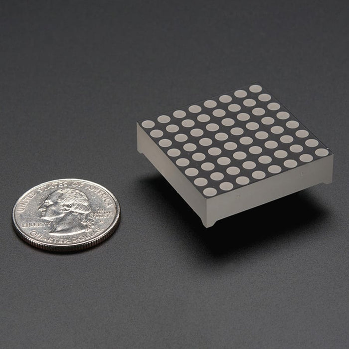 8x8 Ultra Bright Yellow-Orange LED Matrix (KWM-30881CUYB) (Small 1.2") by Adafruit - The Pi Hut