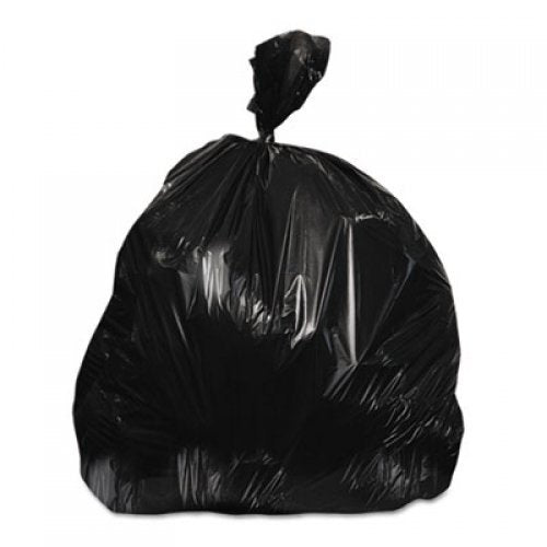 AccuFit Can Liners, Prime Resin, 37 x 50, 1.3 mils, Black, 100/Carton (H7450PKR01)