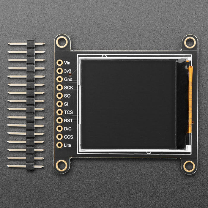Adafruit 1.44" Colour TFT LCD Display with MicroSD Card breakout - ST7735R by Adafruit - The Pi Hut