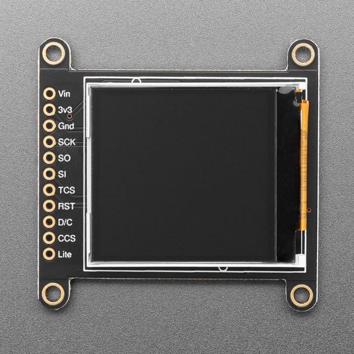 Adafruit 1.44" Colour TFT LCD Display with MicroSD Card breakout - ST7735R by Adafruit - The Pi Hut