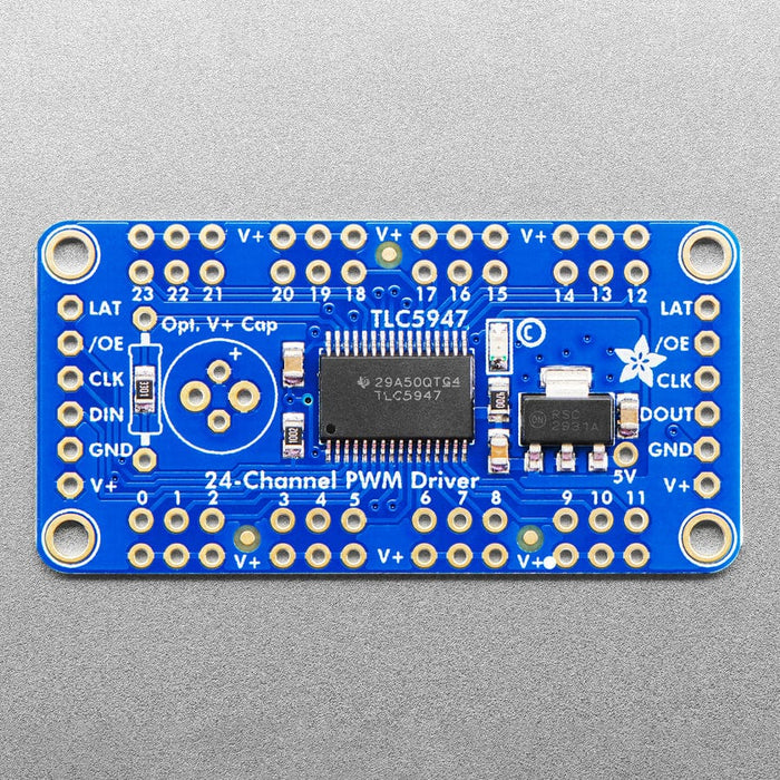 Adafruit 24-Channel 12-bit PWM LED Driver - SPI Interface (TLC5947) by Adafruit - The Pi Hut