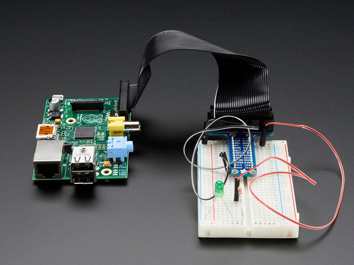 Adafruit Assembled Pi T-Cobbler Breakout for Raspberry Pi [discontinued] by Adafruit - The Pi Hut