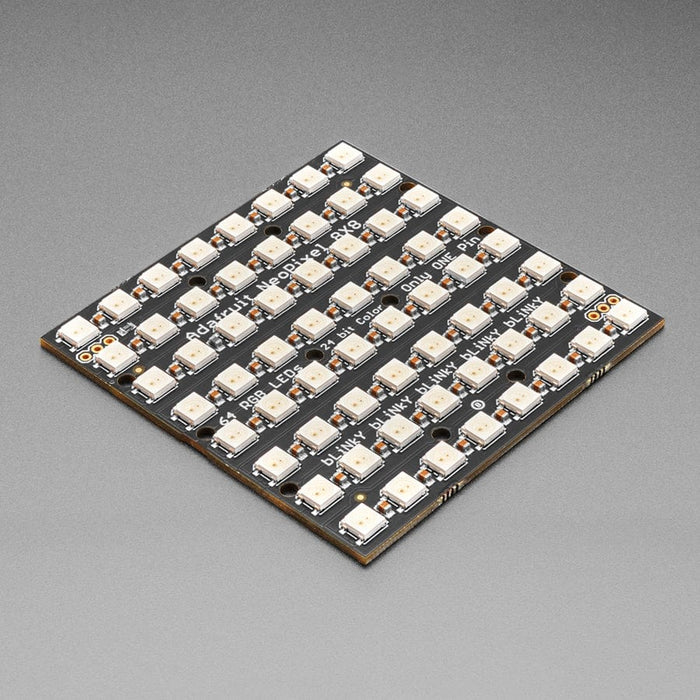Adafruit NeoPixel NeoMatrix 8x8 - 64 RGB LED Pixel Matrix by Adafruit - The Pi Hut