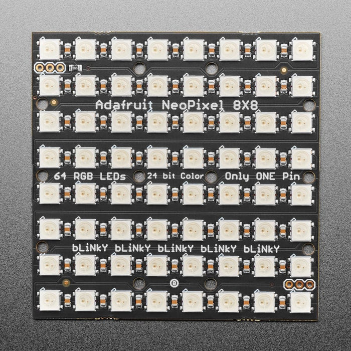 Adafruit NeoPixel NeoMatrix 8x8 - 64 RGB LED Pixel Matrix by Adafruit - The Pi Hut