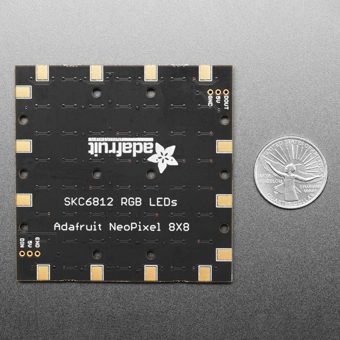 Adafruit NeoPixel NeoMatrix 8x8 - 64 RGB LED Pixel Matrix by Adafruit - The Pi Hut