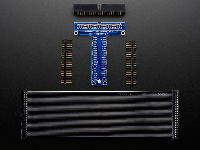 Adafruit Pi T-Cobbler Plus Kit Breakout for 2x20 Raspberry Pi (A+, B+, Pi 2, Pi 3, Pi 4, Zero) [discontinued] by Adafruit - The Pi Hut