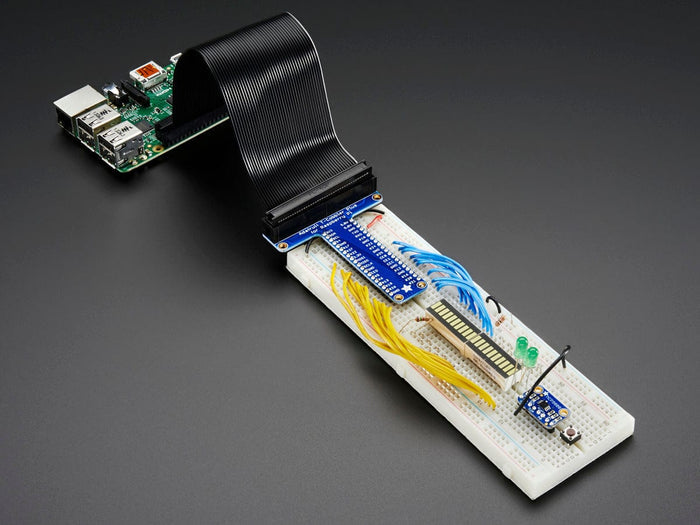 Adafruit Pi T-Cobbler Plus Kit Breakout for 2x20 Raspberry Pi (A+, B+, Pi 2, Pi 3, Pi 4, Zero) [discontinued] by Adafruit - The Pi Hut
