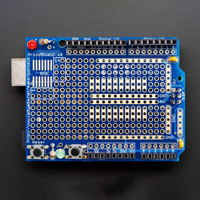 Adafruit Proto Shield for Arduino Unassembled Kit - Stackable (Version R3) by Adafruit - The Pi Hut
