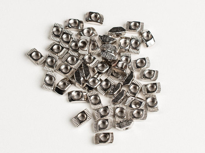 Aluminum Extrusion Slim T-Nut for 20x20 - M4 Thread - pack of 50 [Discontinued] by The Pi Hut - The Pi Hut