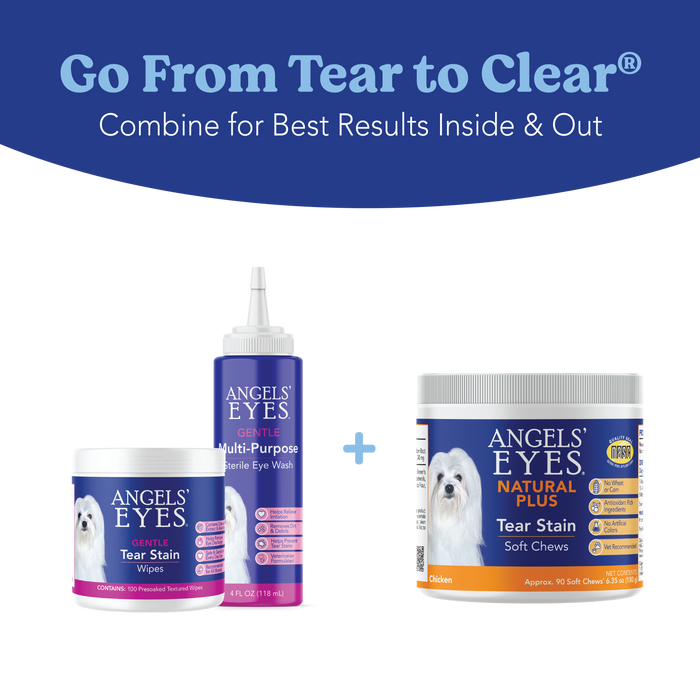 Angels’ Eyes NATURAL PLUS Tear Stain Chew Dogs Chicken 90ct
