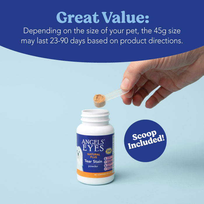 Angels’ Eyes NATURAL PLUS Tear Stain Powder, Chicken Flavor