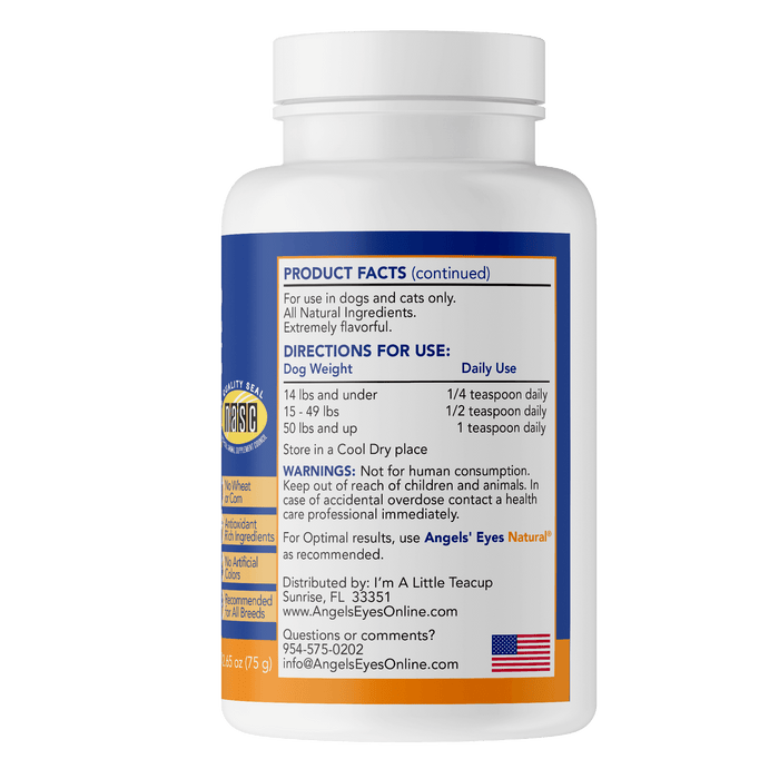 Angels’ Eyes Natural Tear Stain Powder, Chicken Flavor