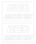 Arctic Cat 1997 ZRT 600 Seat Stencils