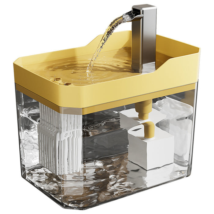 Automatic cat water fountain with filter by Dropshipman, USB-powered pet dispenser featuring a self-circulating water flow.