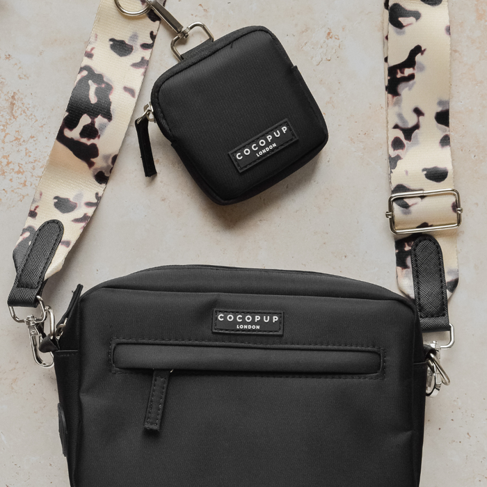 A Bag Strap - Ivory Tort by Cocopup London featuring an adjustable length.