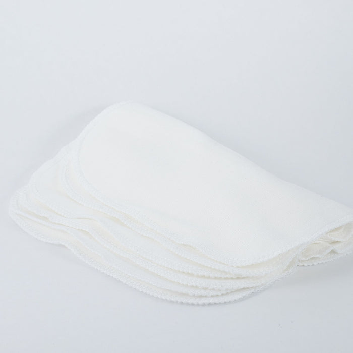 Organic Bamboo Cloth Wipes (6 pack)-White-Cheeks Ahoy