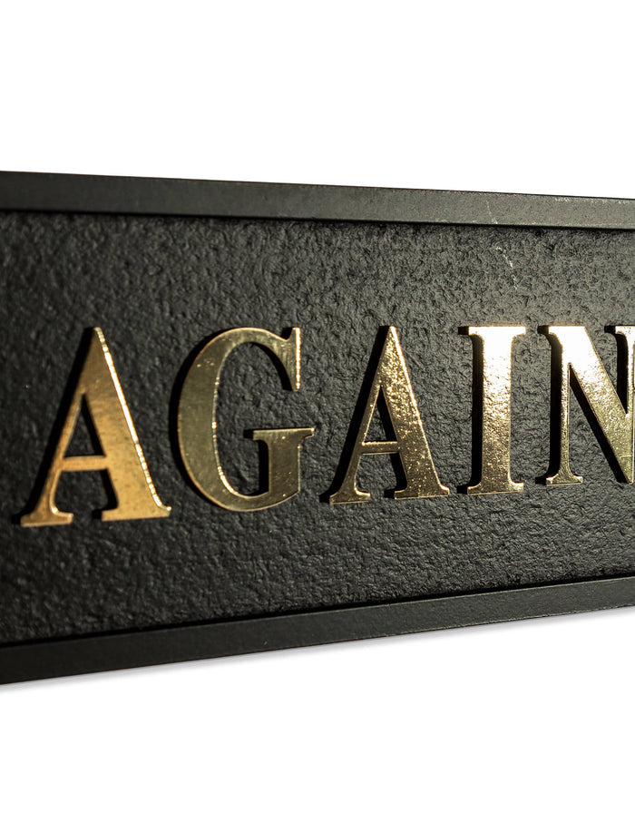 Black & Gold "Woke Up Gay Again" Wall Sign