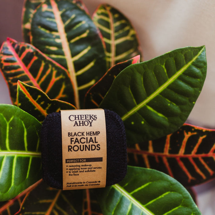Black Hemp Facial Rounds