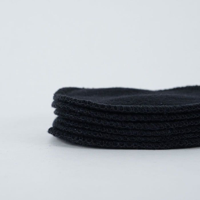 Black Hemp Facial Rounds (6 pack)-Black-Cheeks Ahoy