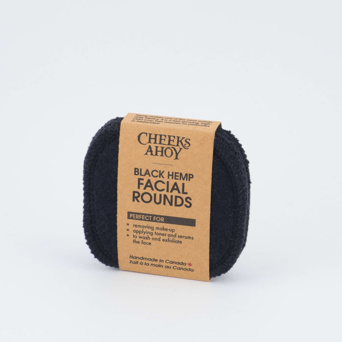 Black Hemp Facial Rounds