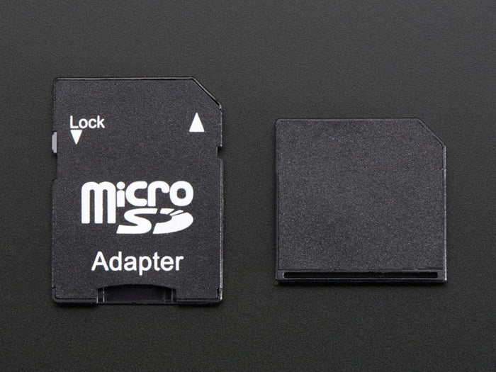 Black Shortening microSD adapter for Raspberry Pi & Macbooks [Discontinued] by The Pi Hut - The Pi Hut