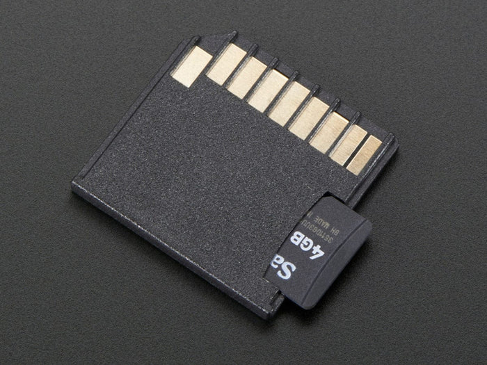 Black Shortening microSD adapter for Raspberry Pi & Macbooks [Discontinued] by The Pi Hut - The Pi Hut