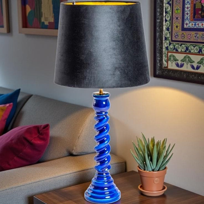 BLUE TABLE LAMP
