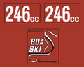 Boa-Ski 246cc Engine Decals