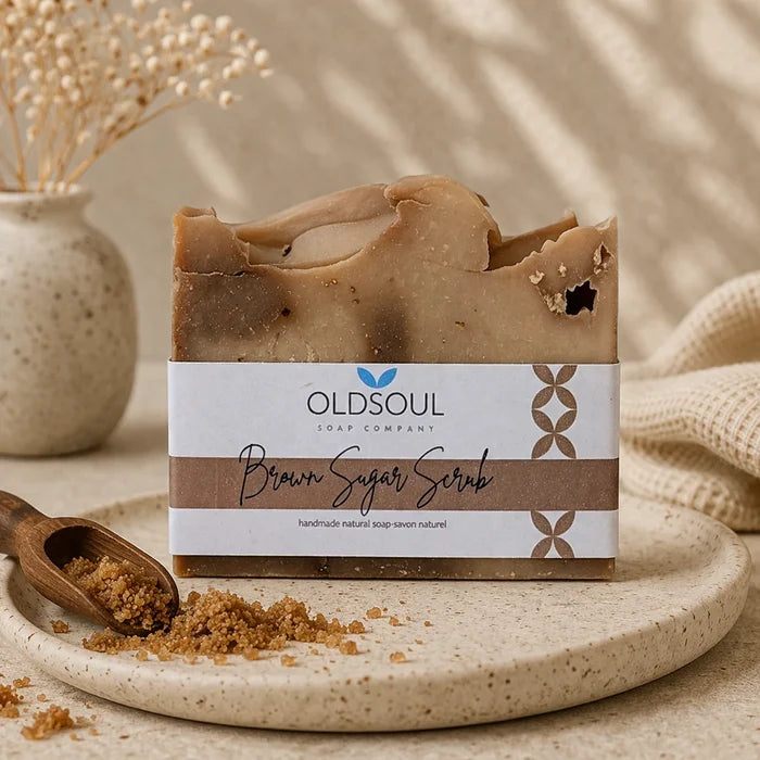 Brown Sugar Scrub Soap Bar - Old Soul Soap Company