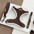 Burford Quilted Adjustable Neck Harness, Lead & Collar Bundle