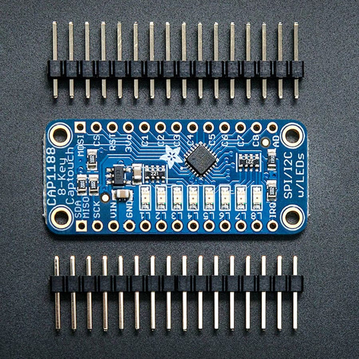 CAP1188 - 8-Key Capacitive Touch Sensor Breakout - I2C or SPI by Adafruit - The Pi Hut