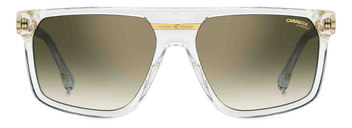 Carrera Victory C 14/S Crystal/Green Shaded Gradient Mirror #colour_crystal-green-shaded-gradient-mirror