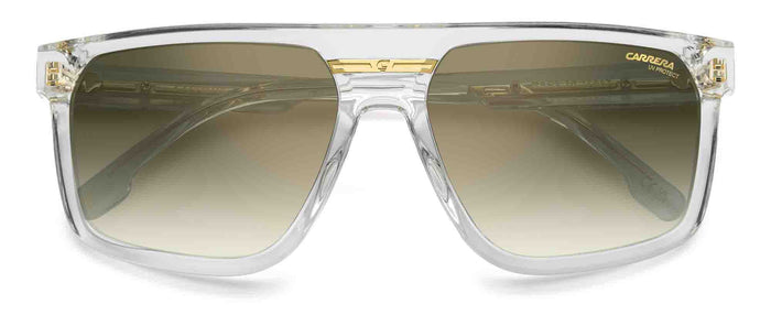 Carrera Victory C 14/S Crystal/Green Shaded Gradient Mirror #colour_crystal-green-shaded-gradient-mirror