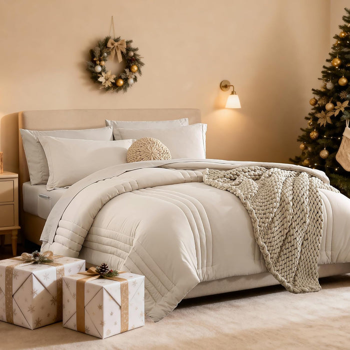 Catami 7-piece Bed in a Bag Comforter Set with Sheets