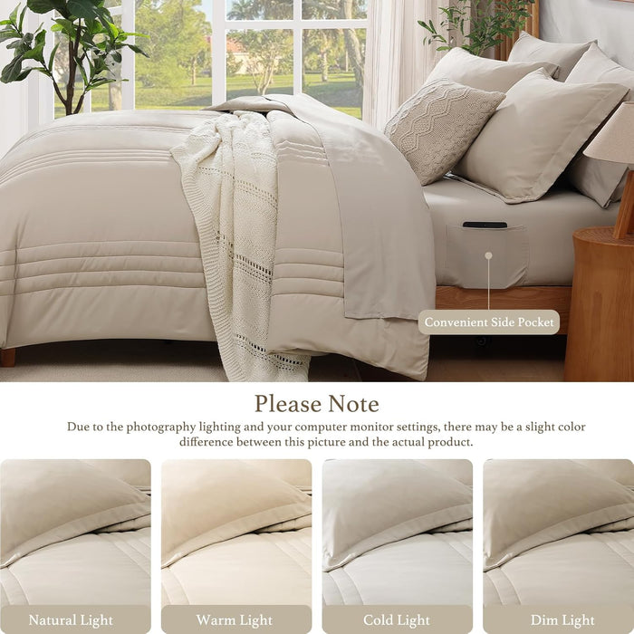 Catami 7-piece Bed in a Bag Comforter Set with Sheets
