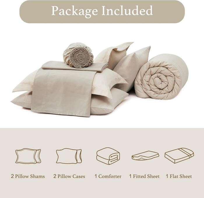 Catami 7-piece Bed in a Bag Comforter Set with Sheets