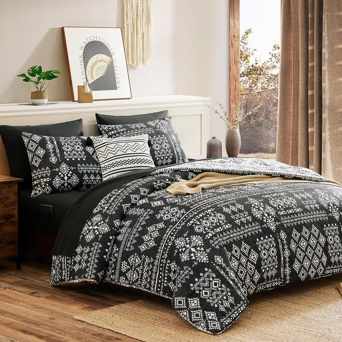 Catami Boho 7-Piece Bed in a Bag Comforter Set with Sheets
